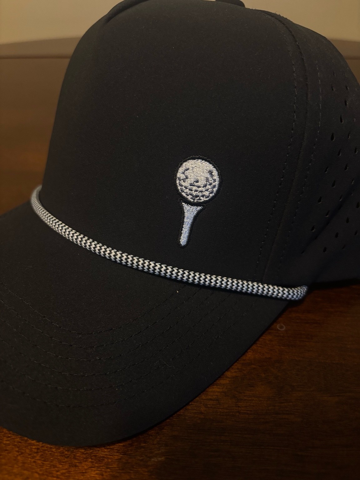 Velry Golf Tee Hat detail view