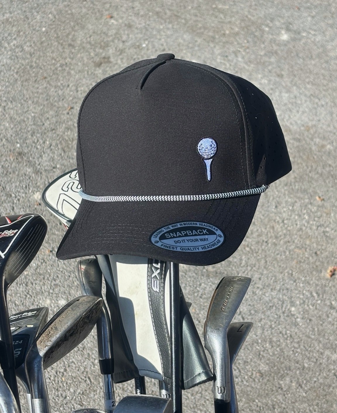 Velry Golf Tee Hat lifestyle view